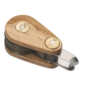 Wooden Block 30mm Single Fixed Eye