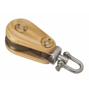 Wooden Block 45mm Single Swivel