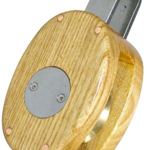 Wooden Single Fixed Eye Block with Roller Bearings