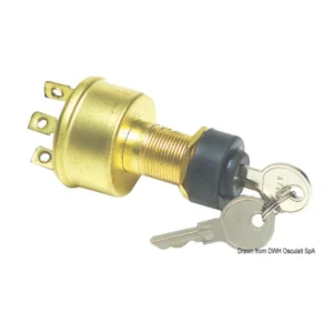 4 Position Starter Key Water Proof With 2 Keys